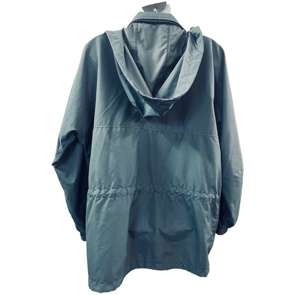 EMS Anorak Raincoat Forest Green Hooded Size Small - Picture 3 of 9
